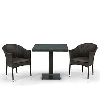 комплект мебели из искуственного ротанга hoki коричневый на 2 персоны в Пензе