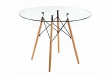 стол стеклянный nixon (eames style) натуральное дерево в Пензе