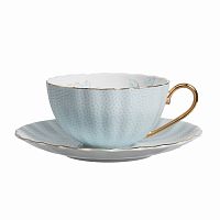 чайная пара с цветами arista голубая в Пензе