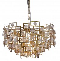 подвесная люстра crystal lux diego sp9 d600 gold в Пензе