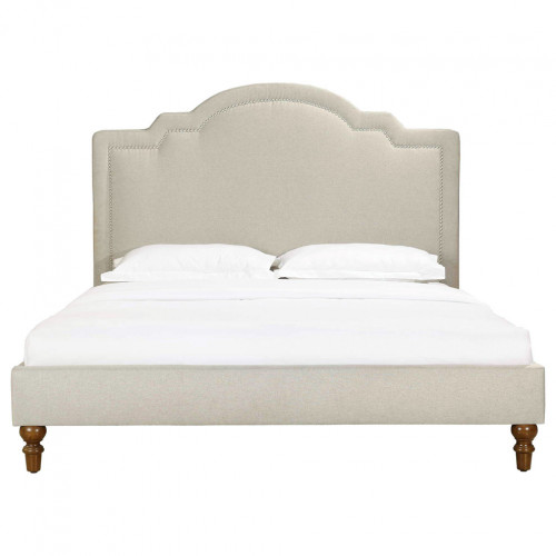кровать двуспальная 160х200 бежевая cassis upholstered в Пензе