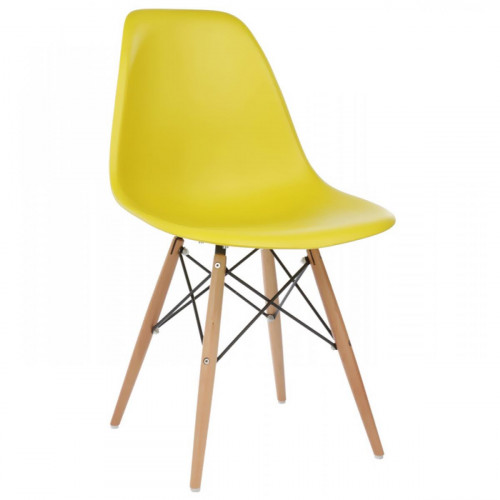 стул деревянный eames pc-015 yellow в Пензе