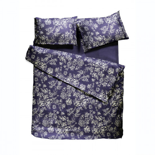 комплект постельного белья decoflux сатин евро peony indigo в Пензе