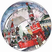 тарелка сувенирная спасская башня в Пензе