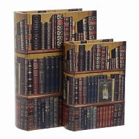 шкатулки-книги, набор из 2 шт. мультиколор в Пензе