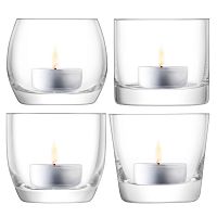 набор подсвечников стеклянный lulu, 6,5 см, 4 штуки в Пензе