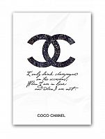 постер drink champagne. coco chanel а3 в Пензе