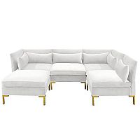 диван zara sectional угловой белый в Пензе