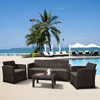 комплект мебели для отдыха с диваном faso на 4 персоны в Пензе