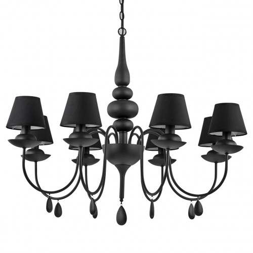 подвесная люстра ideal lux blanche sp8 nero в Пензе