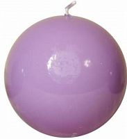 свеча-шар сиреневая, 10 см в Пензе