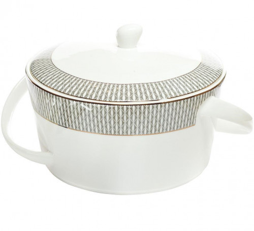 супница 2л серый орнамент в Пензе