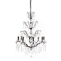 люстра maria theresa grande 8 lamps чёрная, прозрачная в Пензе