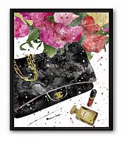 постер сумка чёрная chanel а4 в Пензе