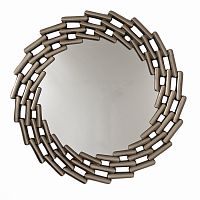 зеркало большое круглое в витой раме silver leaf в Пензе