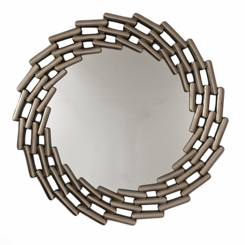 зеркало большое круглое в витой раме silver leaf в Пензе