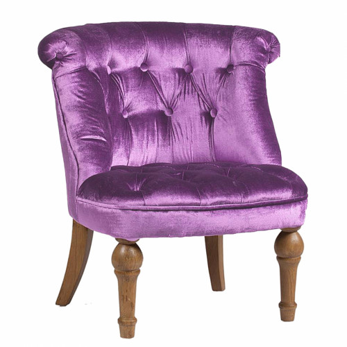 кресло sophie tufted slipper chair лиловое в Пензе