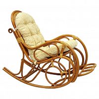 кресло-качалка indo classik (бежево-золотой) в Пензе