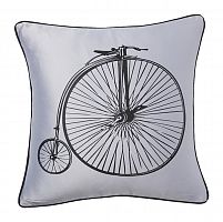 подушка с ретро-велосипедом retro bicycle grey в Пензе