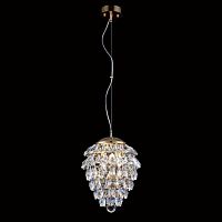 подвесной светильник crystal lux charme sp3+3 led gold/transparent в Пензе