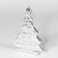 украшение новогоднее на подставке ель серебряная snow tree, 22х11х5 см в Пензе