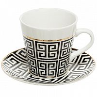 чайная пара 200мл черно-белая в Пензе