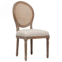 стул vintage french round cane back кремовый лён в Пензе