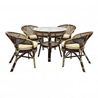 комплект обеденный java-2 на 2 персоны коричневый в Пензе