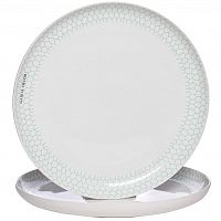 тарелка белая с бирюзовым рисунком 30*30*3,3 в Пензе