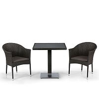 комплект мебели из искуственного ротанга boom коричневый на 2 персоны в Пензе