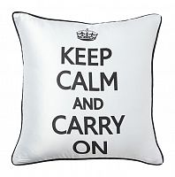 подушка с надписью keep calm and carry on в Пензе