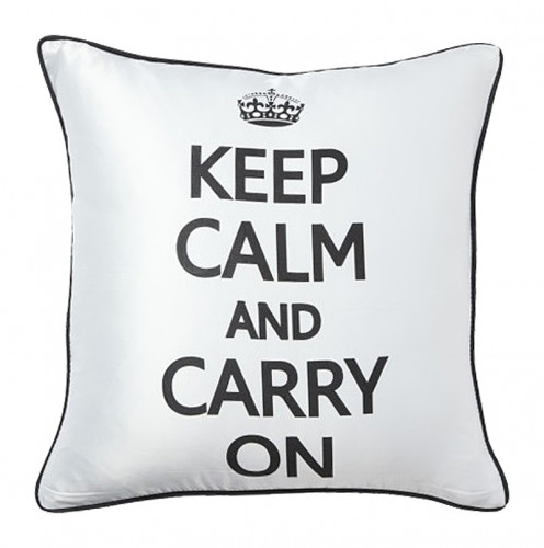 подушка с надписью keep calm and carry on в Пензе