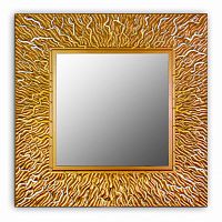 зеркало золотое квадратное 74х74 см с декором коралл coral в Пензе