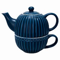 чайник с чашкой alice dark blue в Пензе