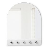 зеркало-арка с крючками белое peek в Пензе