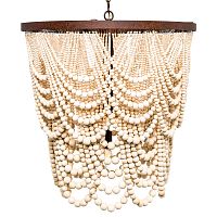 люстра «вандербилт» бусины из древесины нанизанные на нити в Пензе