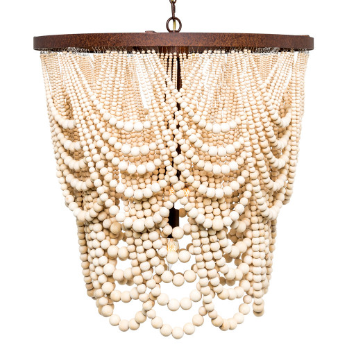 люстра «вандербилт» бусины из древесины нанизанные на нити в Пензе