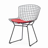 стул bertoia side кожаный standart черный в Пензе