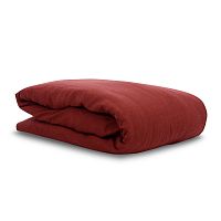 пододеяльник изо льна бордового цвета essential 200х200 в Пензе
