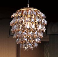 подвесной светильник crystal lux charme sp3+3 led gold/amber в Пензе