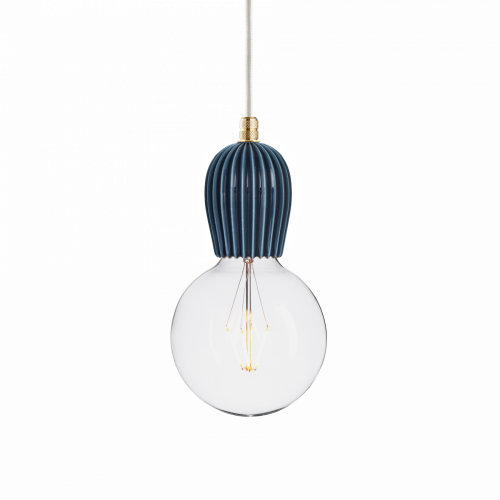 подвесной светильник keramik rib indigo brass в Пензе