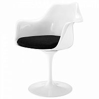 стул eero saarinen style tulip armchair черная подушка в Пензе