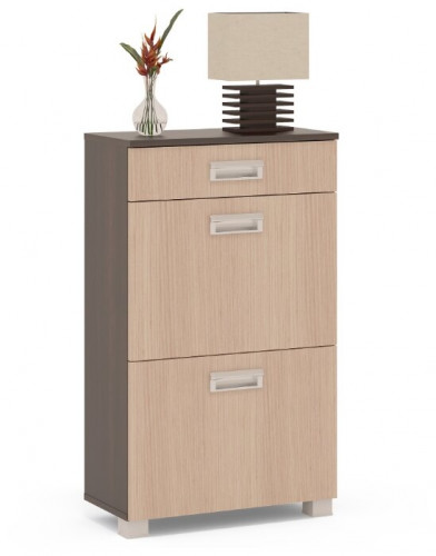 тумба для обуви сто-2м, цвет дуб венге/белёный дуб в Пензе