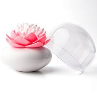 контейнер для хранения ватных палочек lotus белый-розовый в Пензе