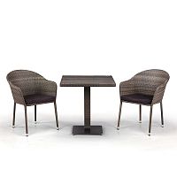 комплект мебели из искуственного ротанга tae серый на 2 персоны в Пензе