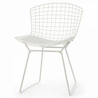 стул bertoia side кожаный standart белый в Пензе