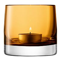 подсвечник стеклянный охра для чайной свечи light colour, 8,5 см в Пензе