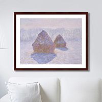 картина: haystacks (effect of snow and sun), 1891г. в Пензе