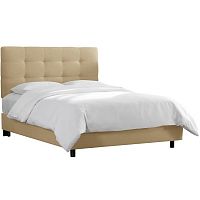 кровать двуспальная 160х200 бежевая alice tufted beige в Пензе