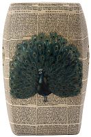 керамический столик-табурет garden stool с павлином в Пензе